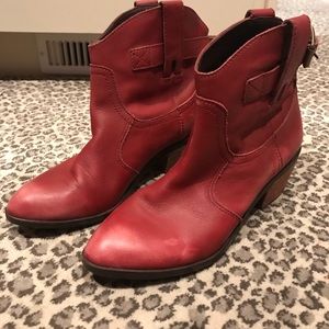 lucky brand red boots